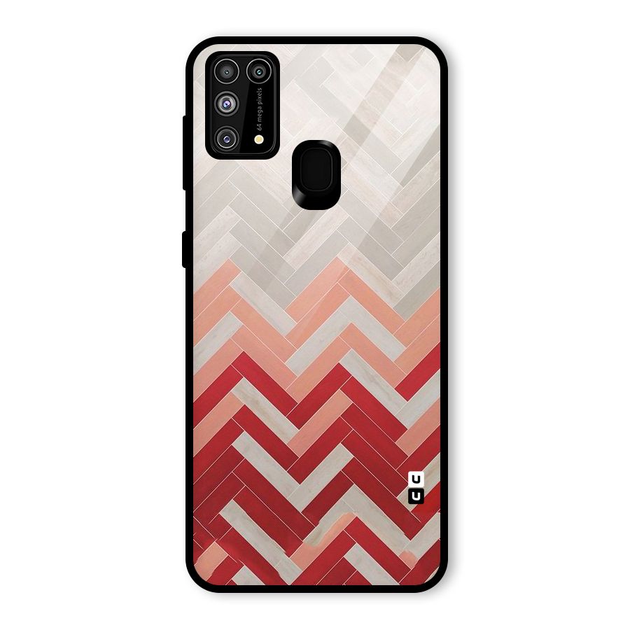 Reds and Greys Glass Back Case for Galaxy F41