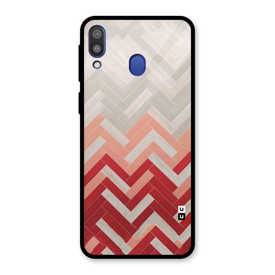 Reds and Greys Glass Back Case for Galaxy M20