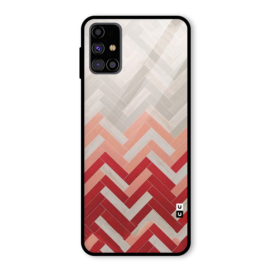 Reds and Greys Glass Back Case for Galaxy M31s