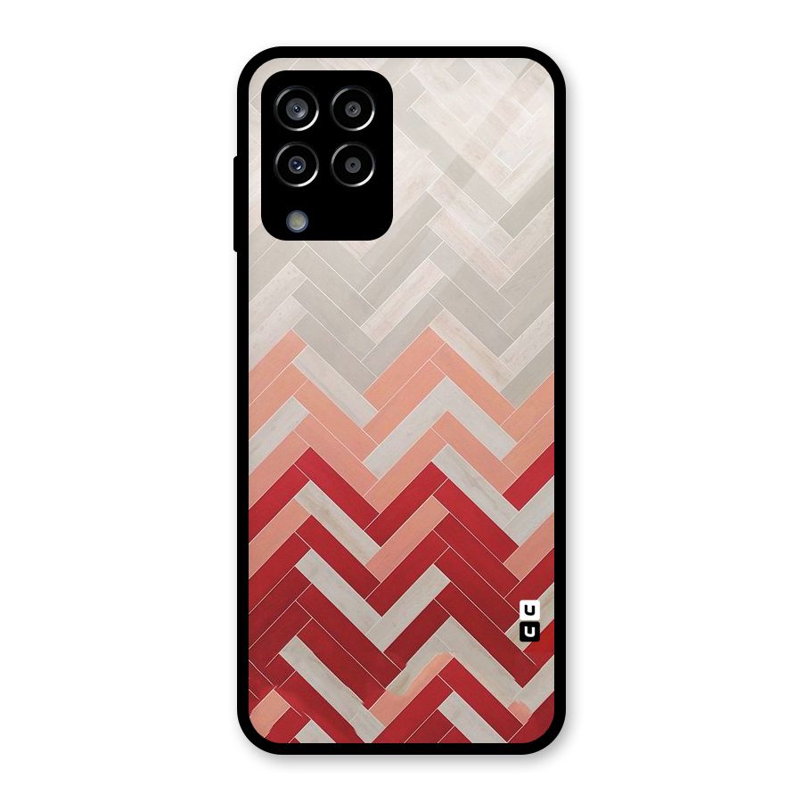 Reds and Greys Glass Back Case for Galaxy M33