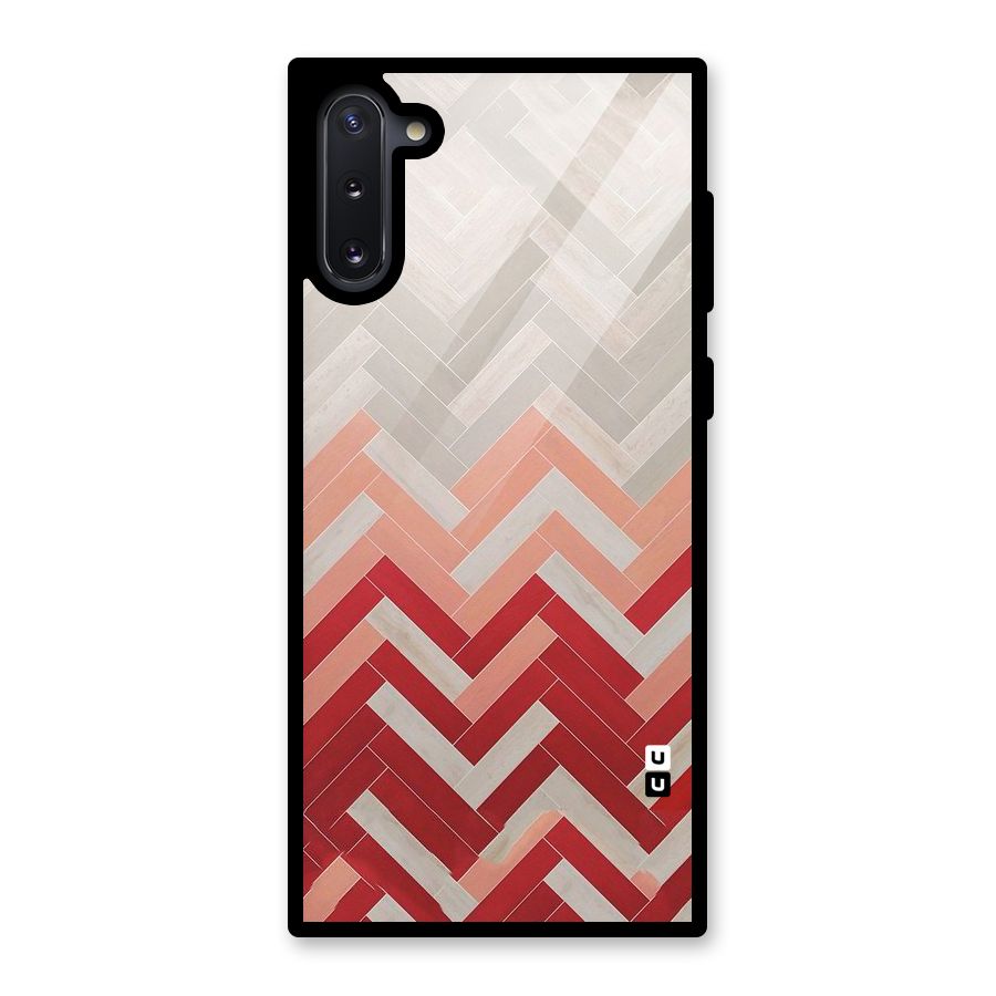 Reds and Greys Glass Back Case for Galaxy Note 10