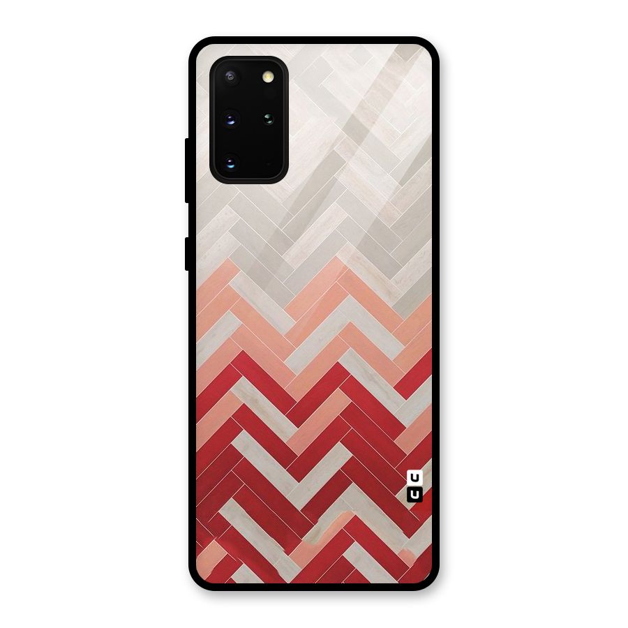 Reds and Greys Glass Back Case for Galaxy S20 Plus