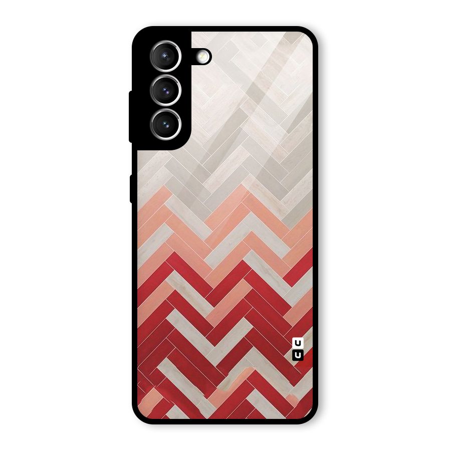Reds and Greys Glass Back Case for Galaxy S21 5G