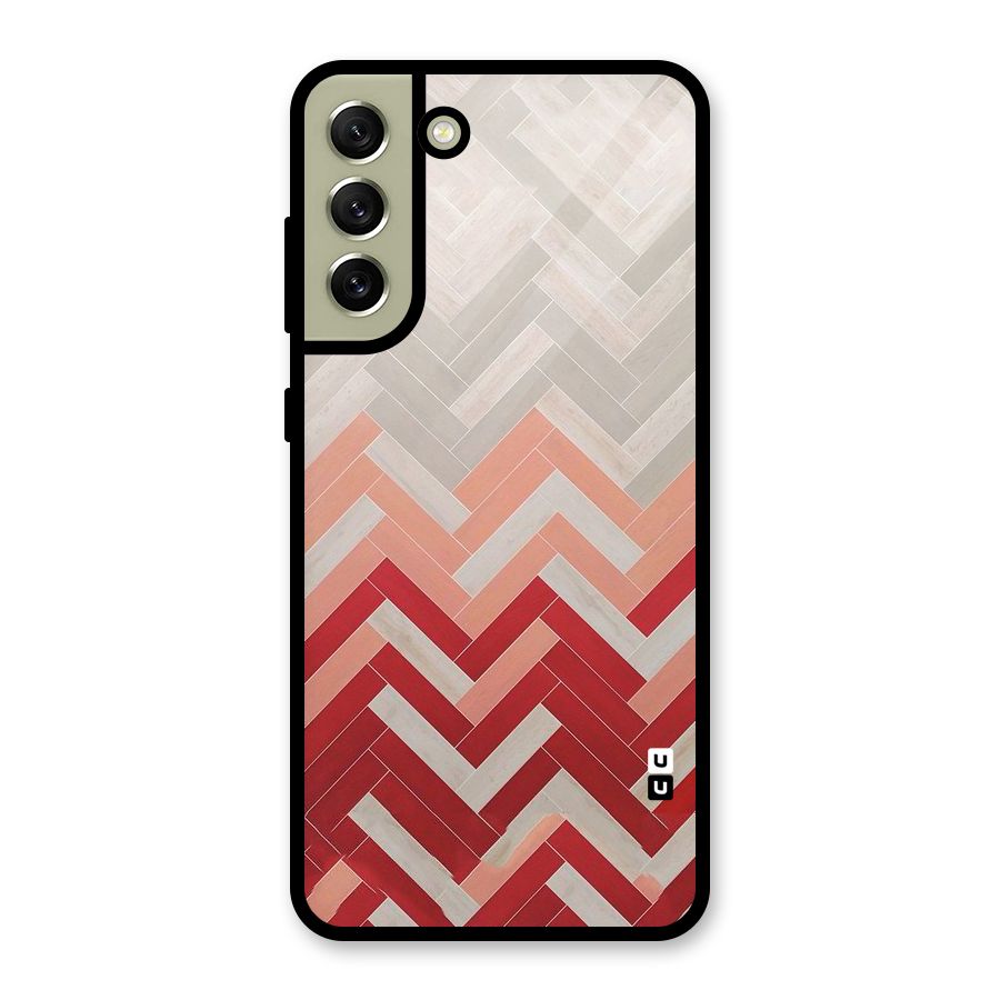 Reds and Greys Glass Back Case for Galaxy S21 FE 5G