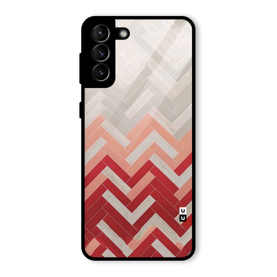 Reds and Greys Glass Back Case for Galaxy S21 Plus