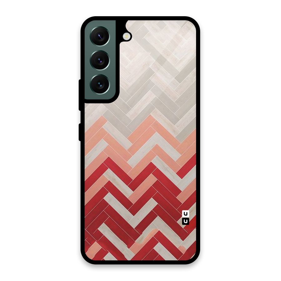 Reds and Greys Glass Back Case for Galaxy S22 5G