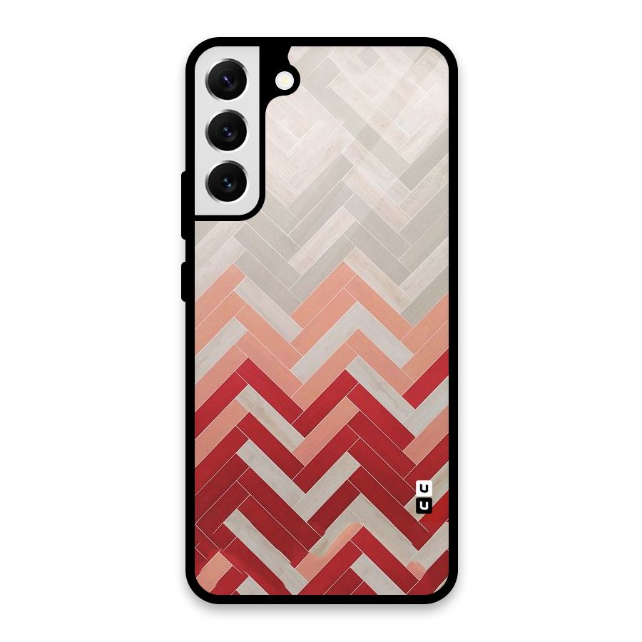 Reds and Greys Glass Back Case for Galaxy S22 Plus 5G
