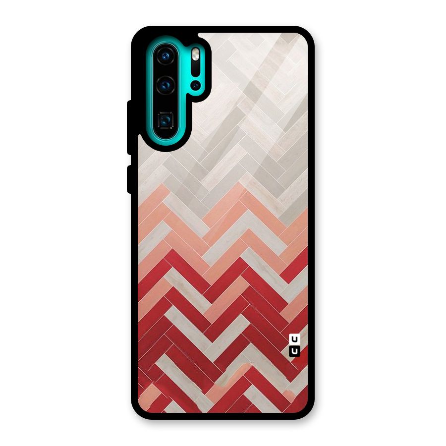 Reds and Greys Glass Back Case for Huawei P30 Pro