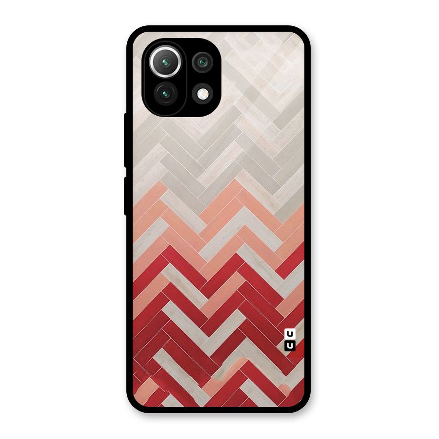 Reds and Greys Glass Back Case for Mi 11 Lite NE 5G