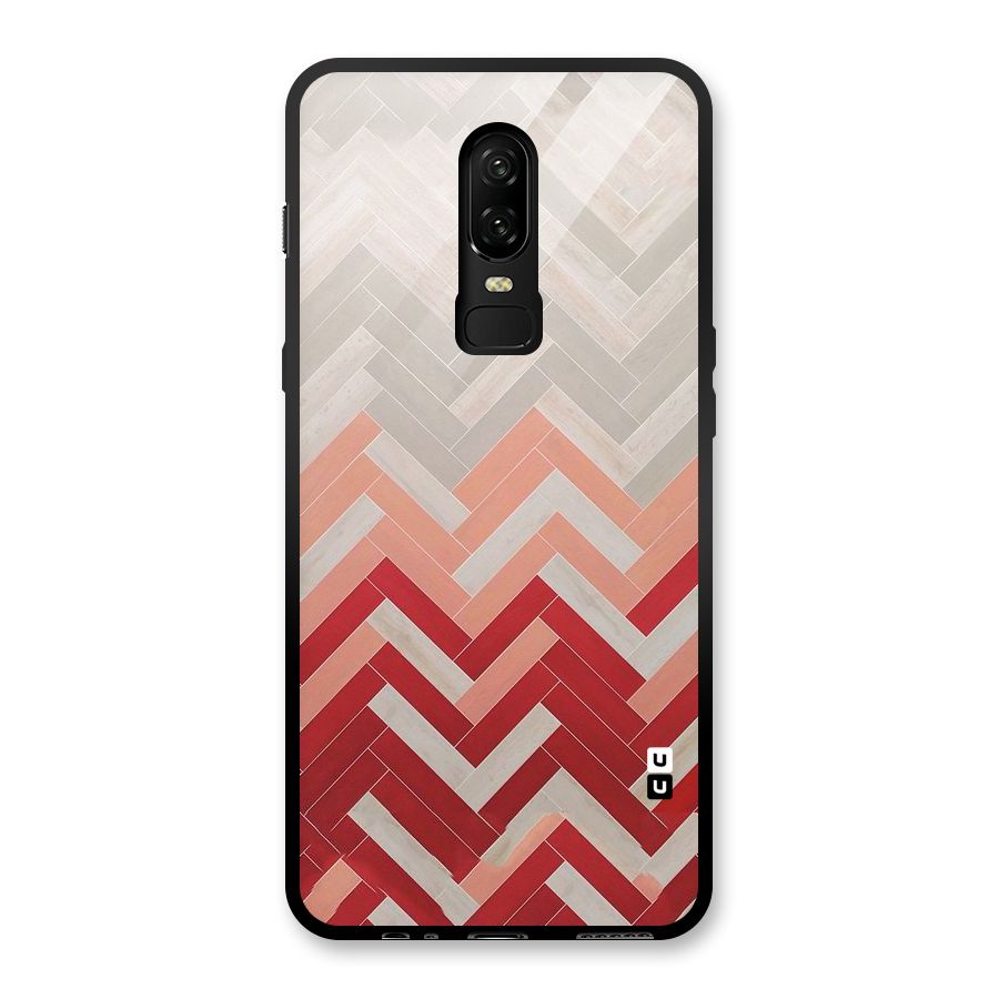 Reds and Greys Glass Back Case for OnePlus 6