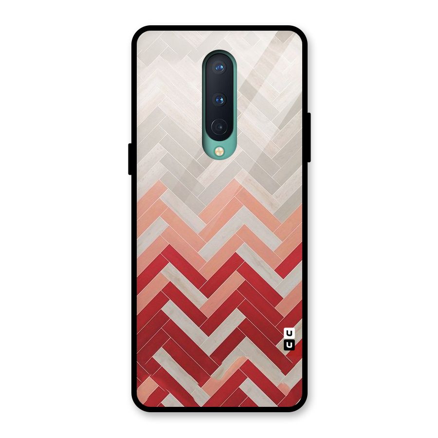 Reds and Greys Glass Back Case for OnePlus 8