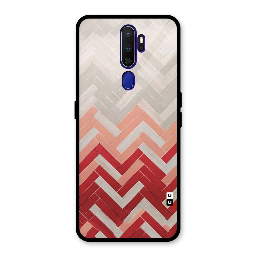 Reds and Greys Glass Back Case for Oppo A9 (2020)