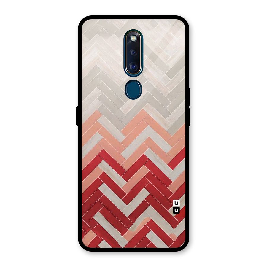 Reds and Greys Glass Back Case for Oppo F11 Pro