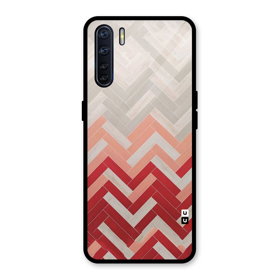 Reds and Greys Glass Back Case for Oppo F15
