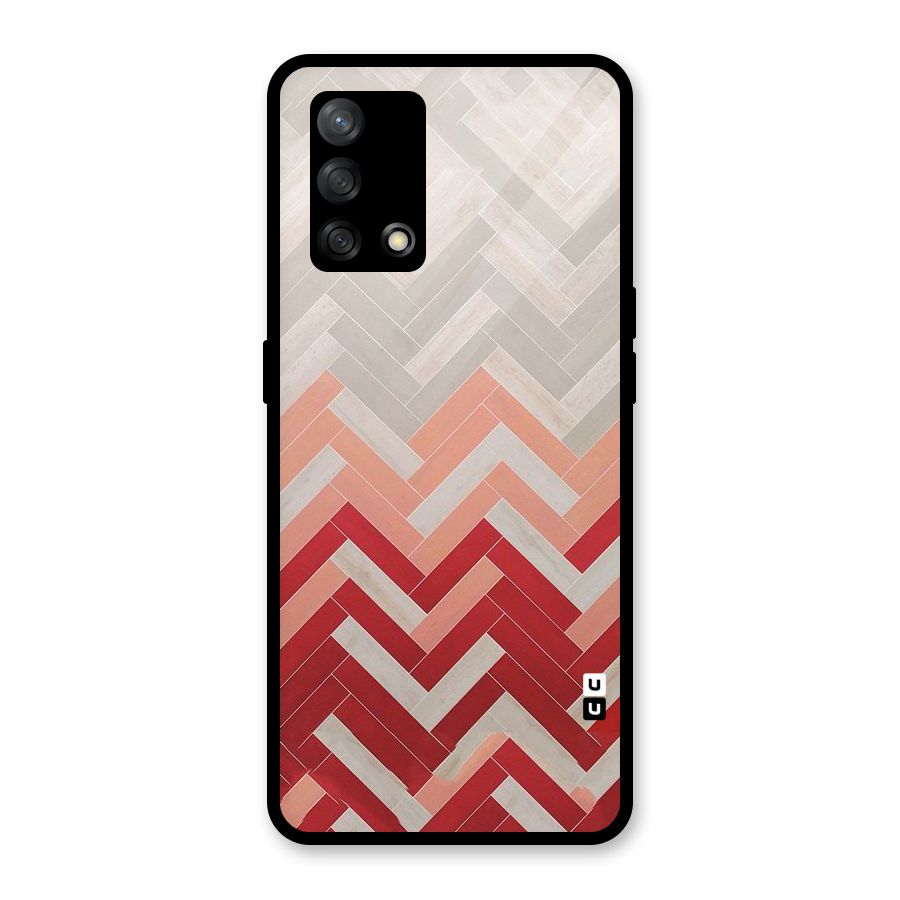 Reds and Greys Glass Back Case for Oppo F19