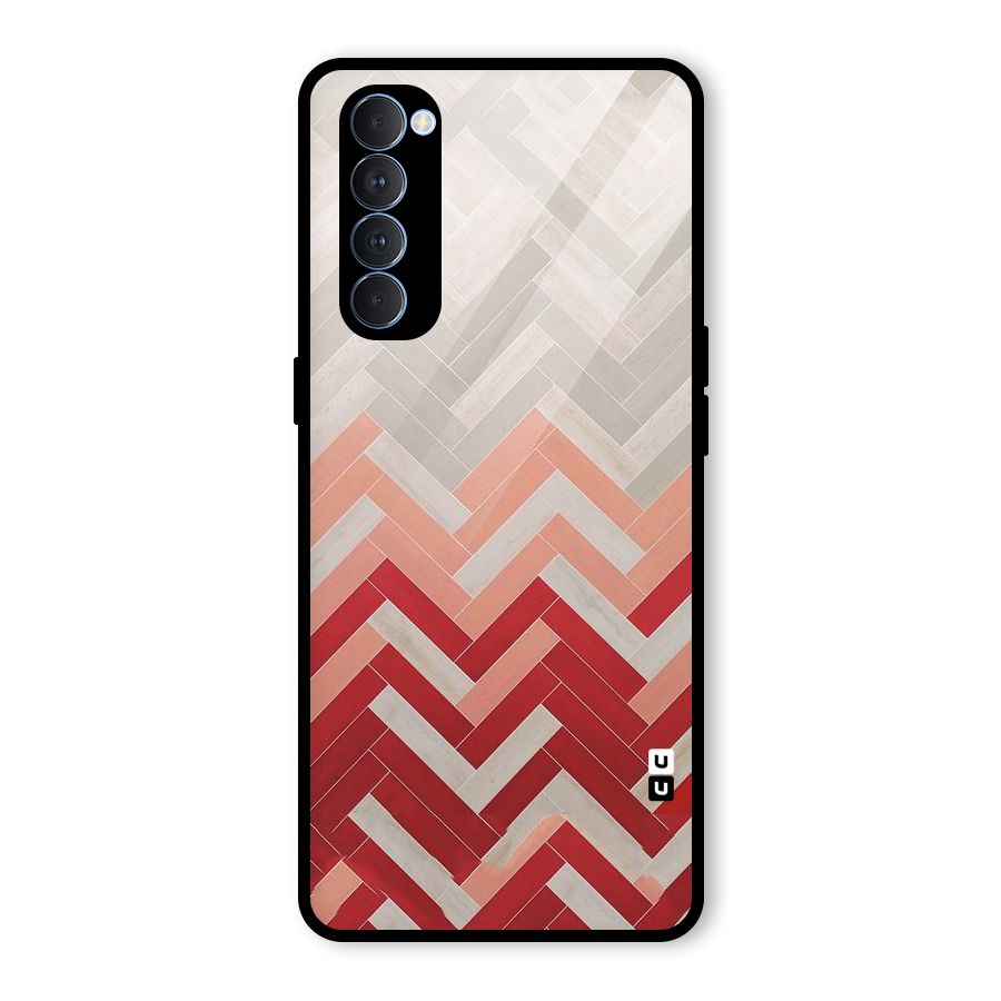 Reds and Greys Glass Back Case for Oppo Reno4 Pro