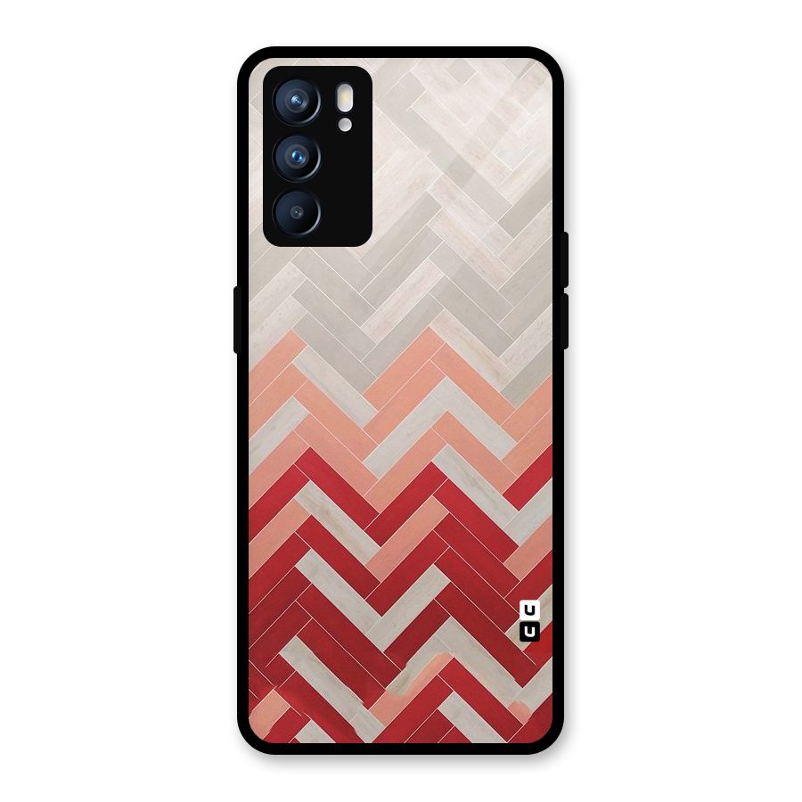 Reds and Greys Glass Back Case for Oppo Reno6 5G