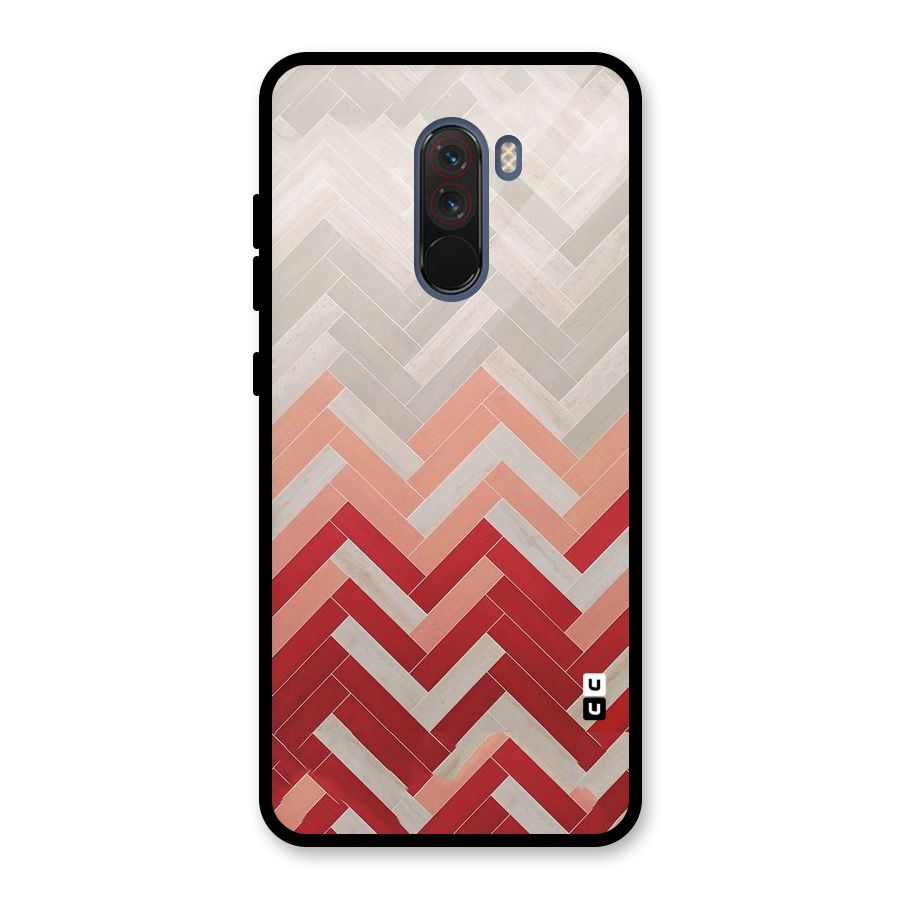 Reds and Greys Glass Back Case for Poco F1
