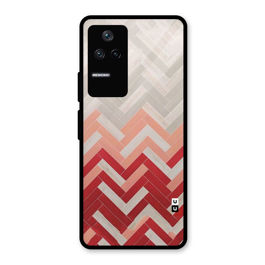 Reds and Greys Glass Back Case for Poco F4 5G