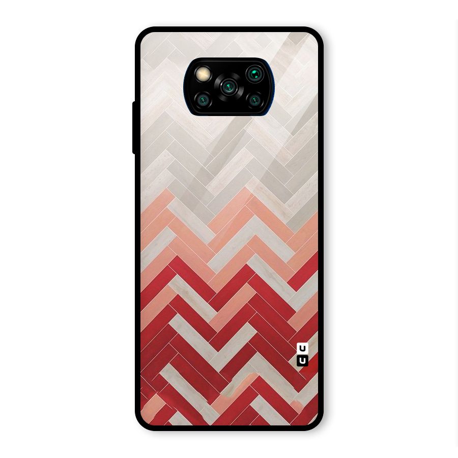 Reds and Greys Glass Back Case for Poco X3 Pro