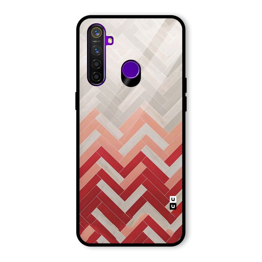 Reds and Greys Glass Back Case for Realme 5 Pro