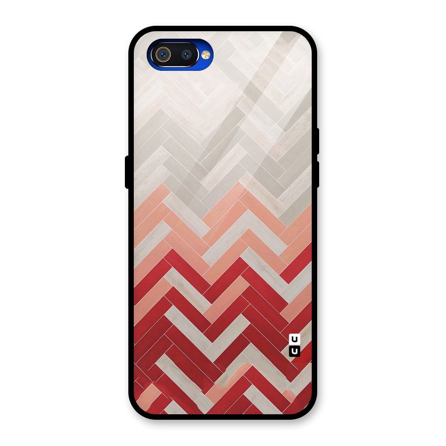 Reds and Greys Glass Back Case for Realme C2