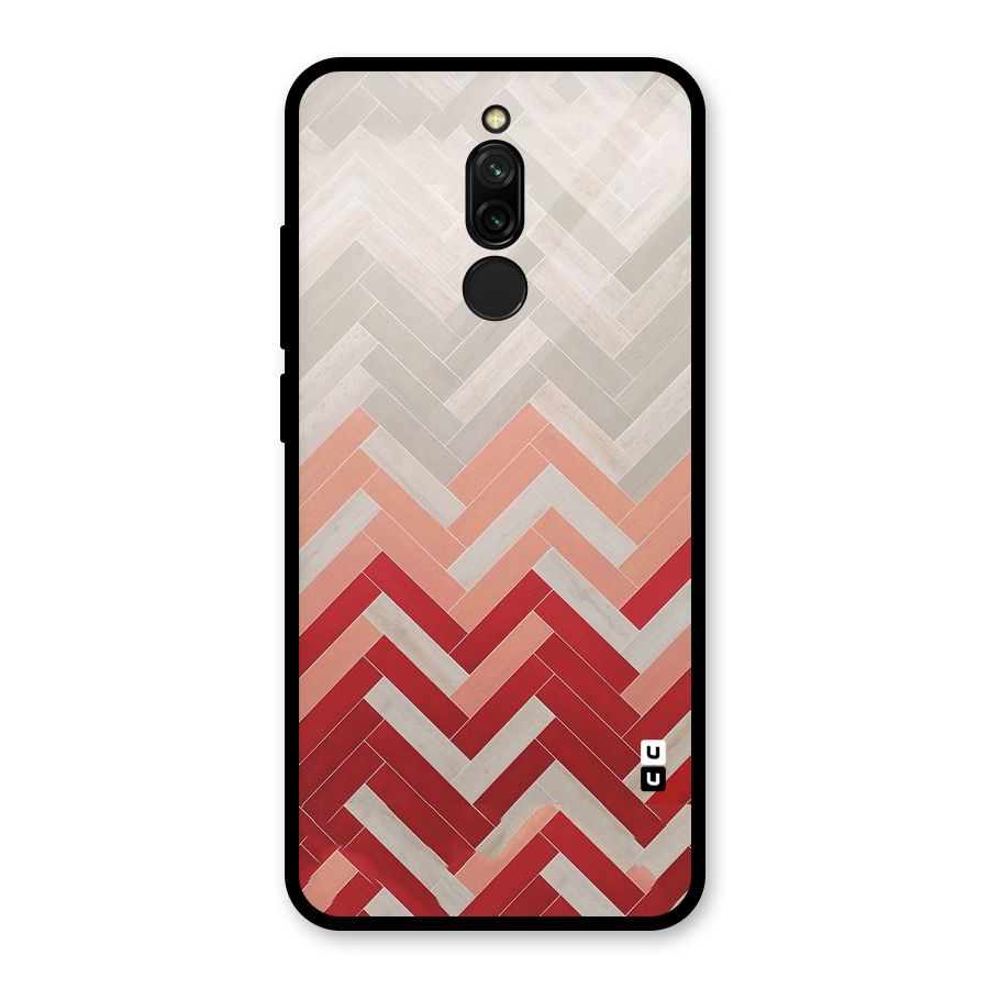 Reds and Greys Glass Back Case for Redmi 8