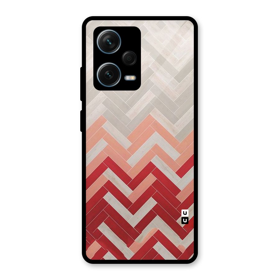 Reds and Greys Glass Back Case for Redmi Note 12 Pro Plus 5G