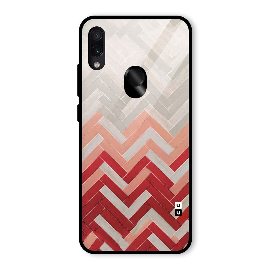 Reds and Greys Glass Back Case for Redmi Note 7 Pro