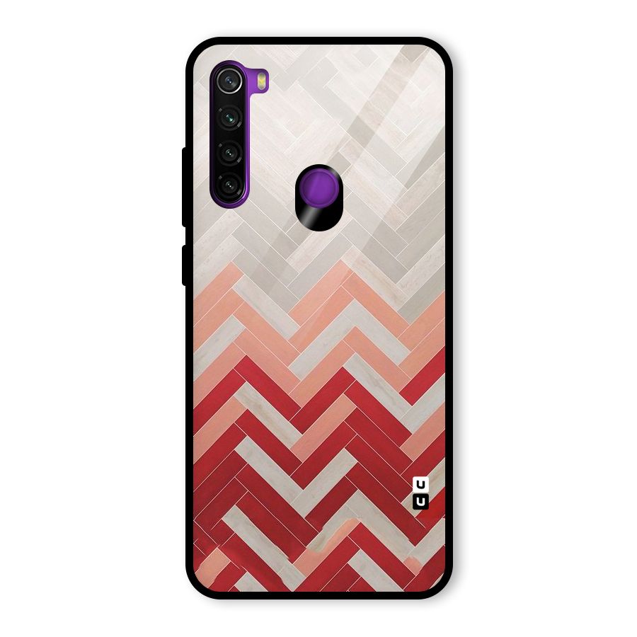 Reds and Greys Glass Back Case for Redmi Note 8