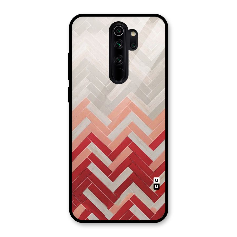 Reds and Greys Glass Back Case for Redmi Note 8 Pro