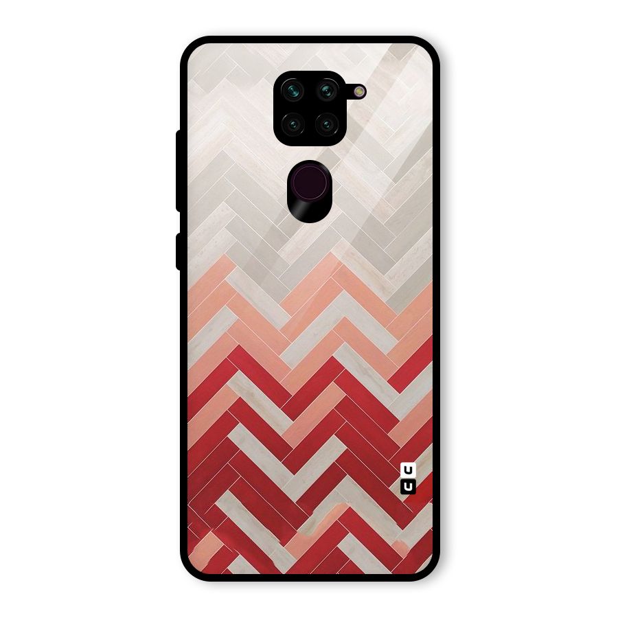 Reds and Greys Glass Back Case for Redmi Note 9