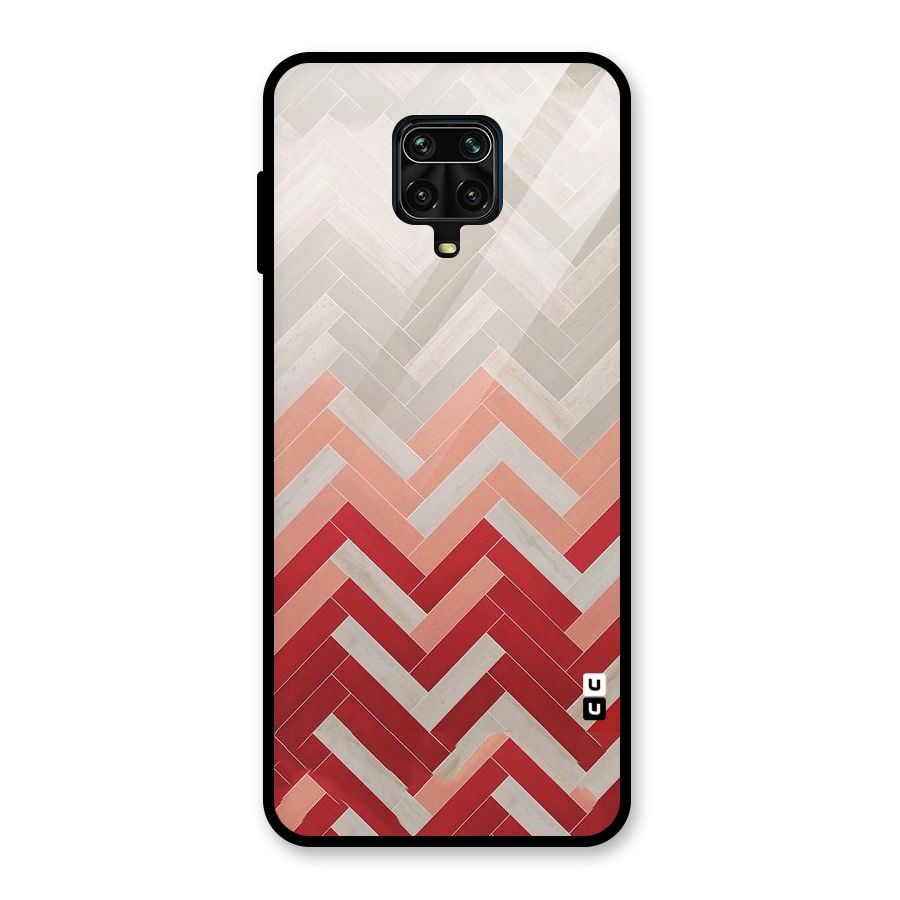 Reds and Greys Glass Back Case for Redmi Note 9 Pro