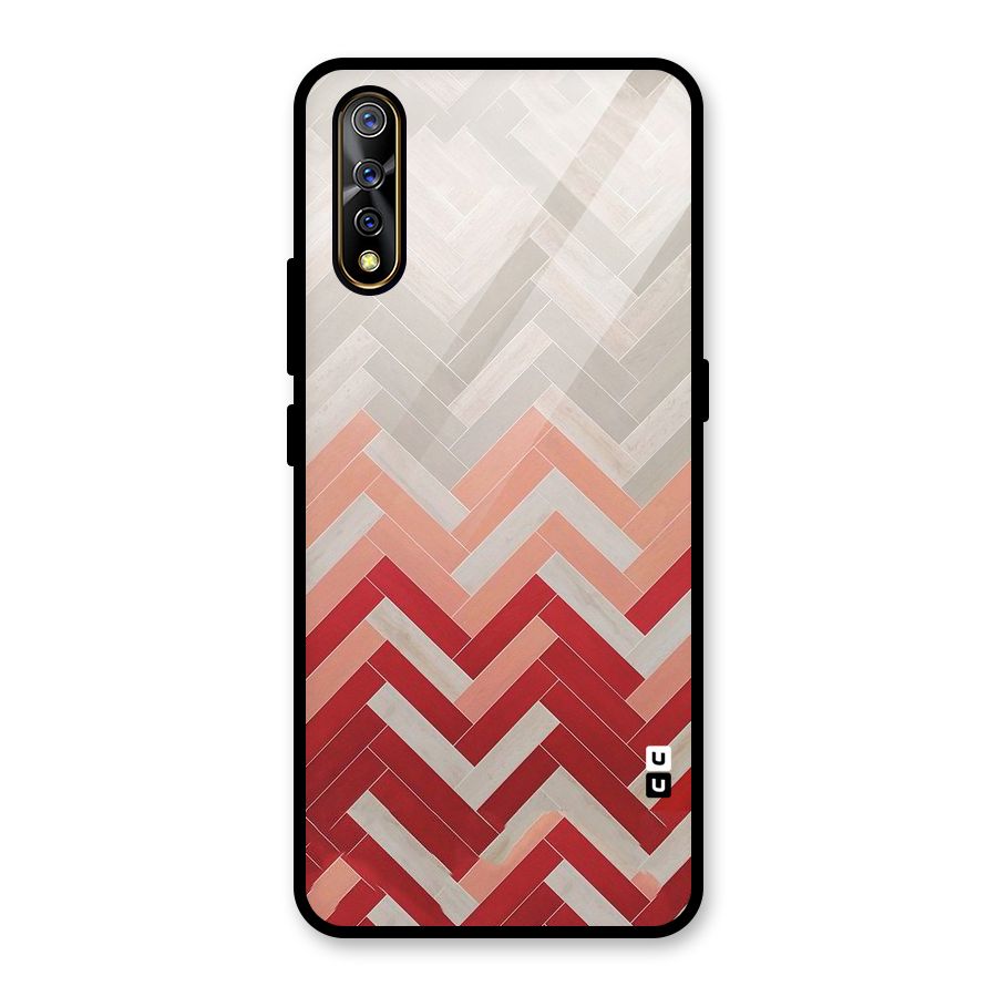 Reds and Greys Glass Back Case for Vivo S1