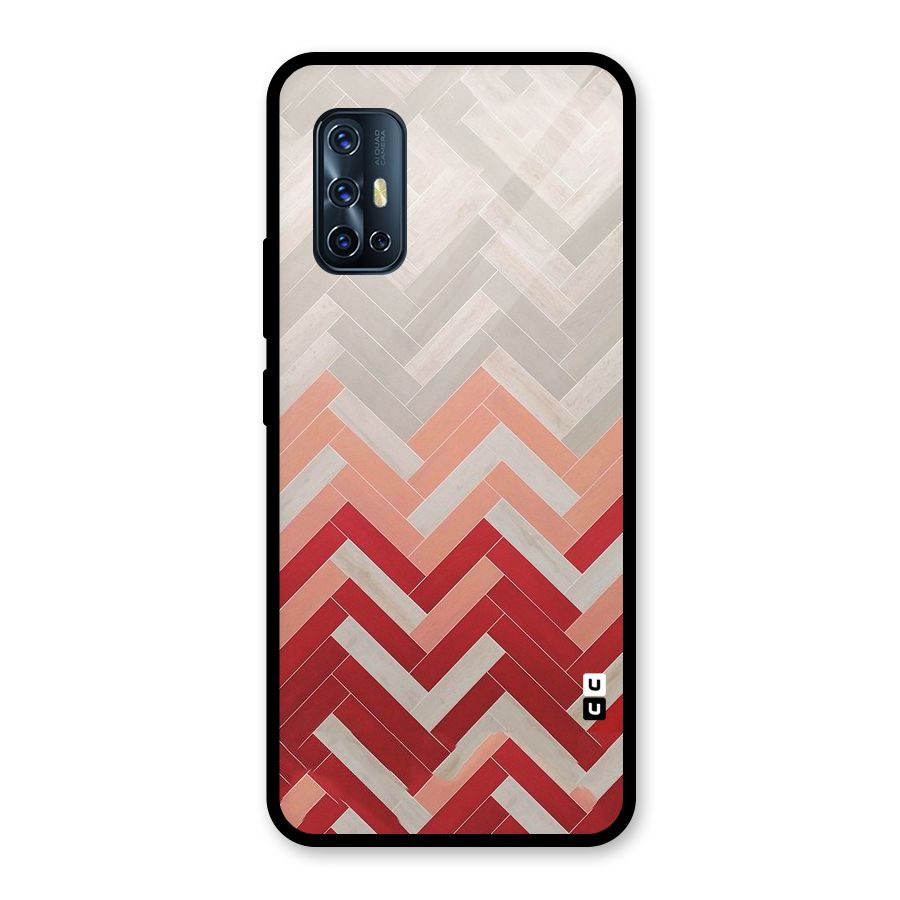 Reds and Greys Glass Back Case for Vivo V17
