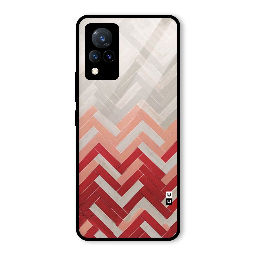 Reds and Greys Glass Back Case for Vivo V21 5G