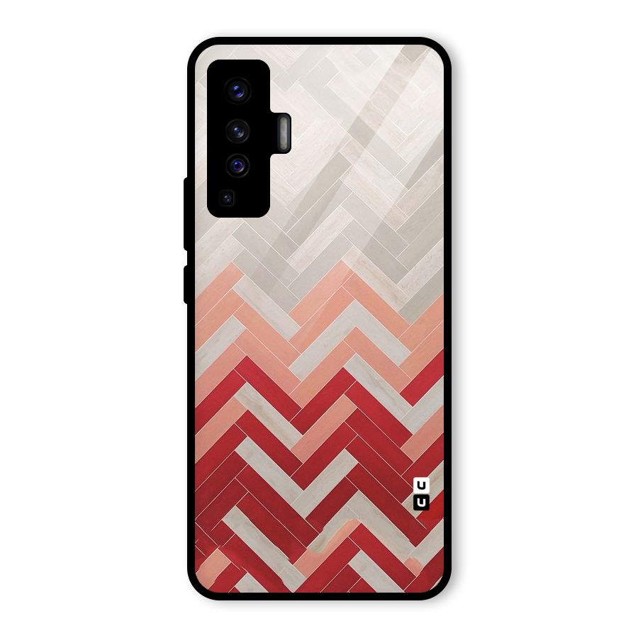 Reds and Greys Glass Back Case for Vivo X50