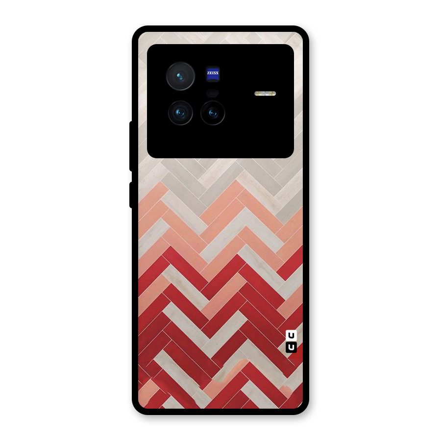 Reds and Greys Glass Back Case for Vivo X80