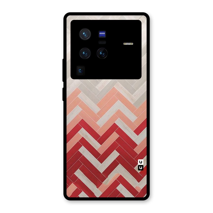Reds and Greys Glass Back Case for Vivo X80 Pro