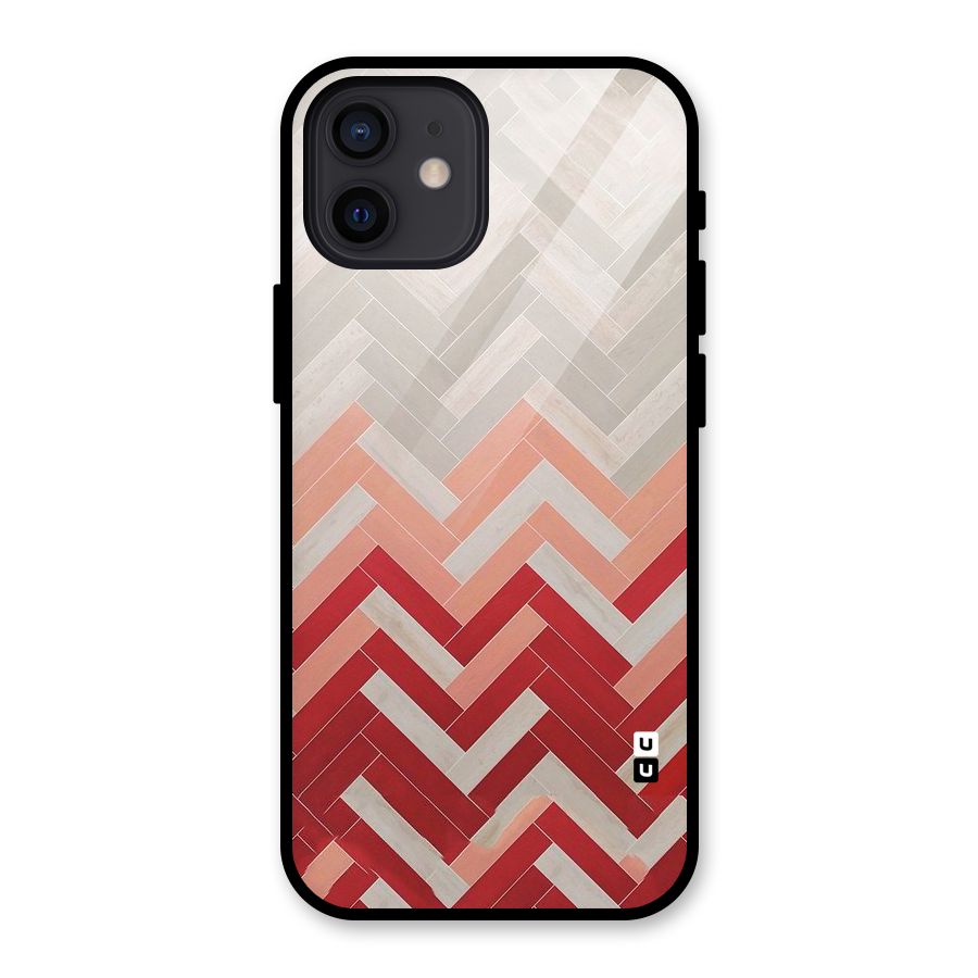 Reds and Greys Glass Back Case for iPhone 12