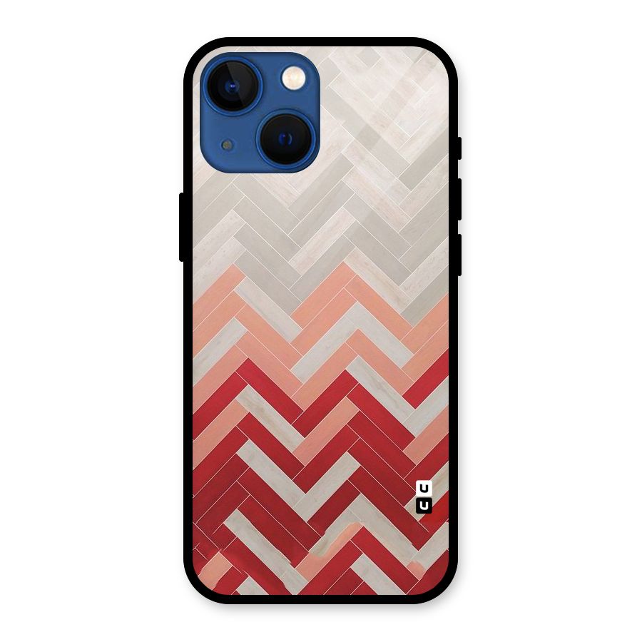 Reds and Greys Glass Back Case for iPhone 13 Mini