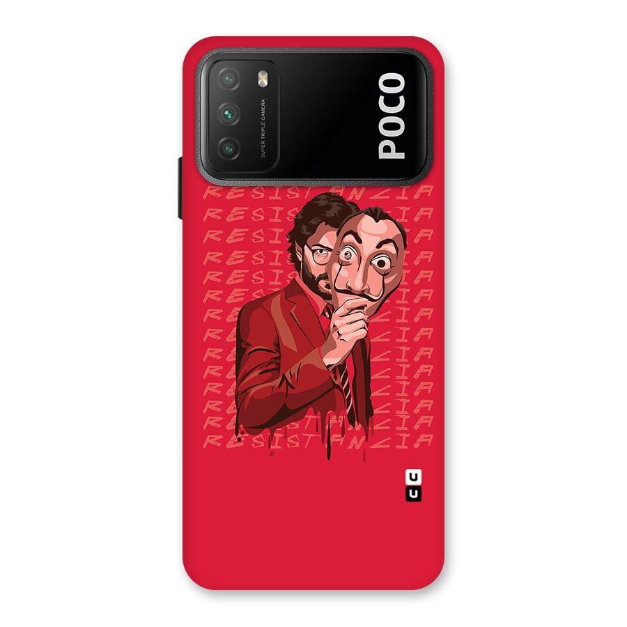 Resistancia Professor Art Back Case for Poco M3
