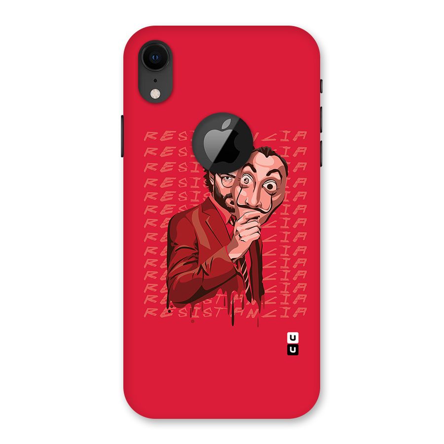 Resistancia Professor Art Back Case for iPhone XR Logo Cut