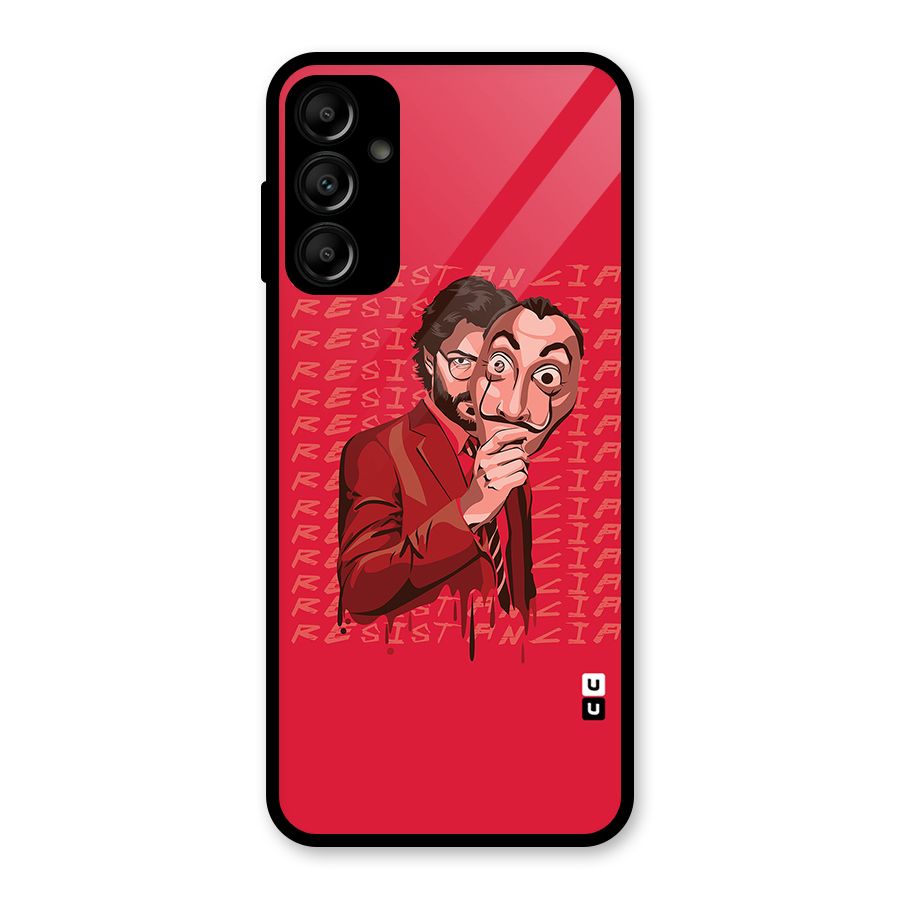Resistancia Professor Art Glass Back Case for Galaxy A14 5G