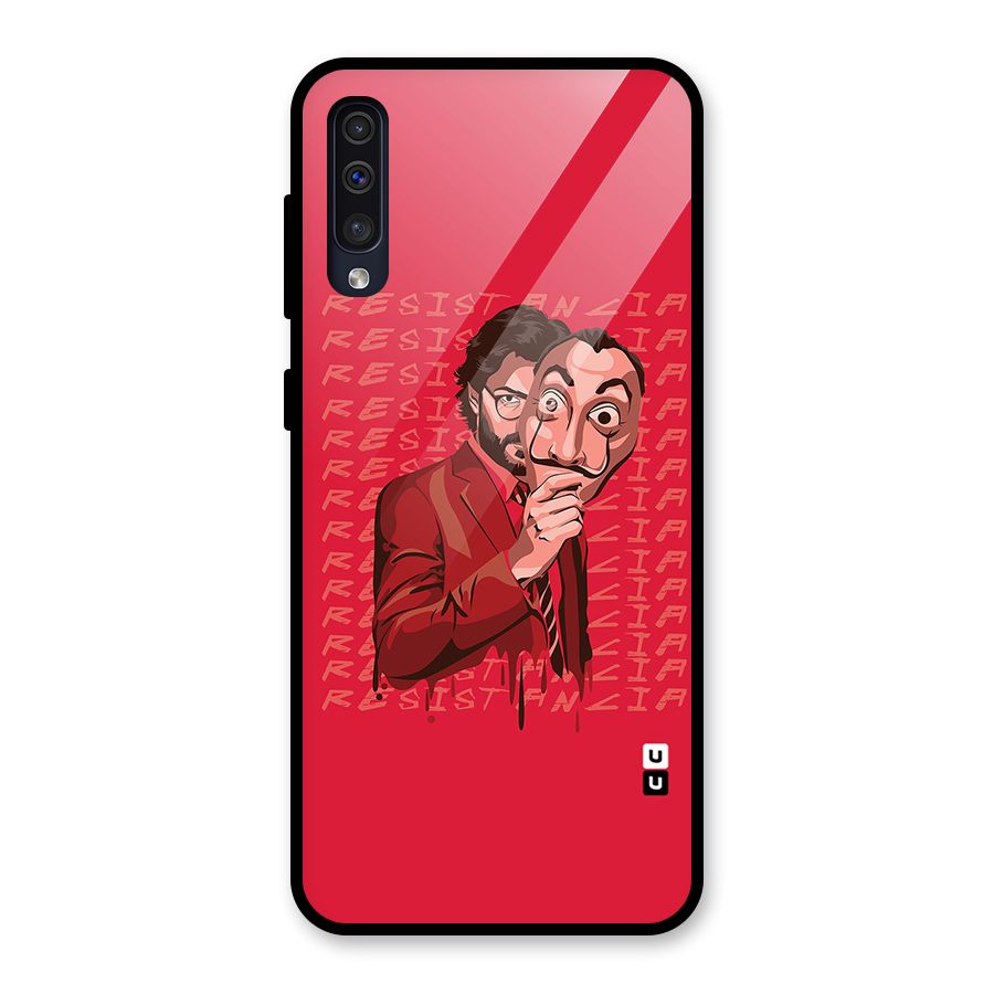 Resistancia Professor Art Glass Back Case for Galaxy A50