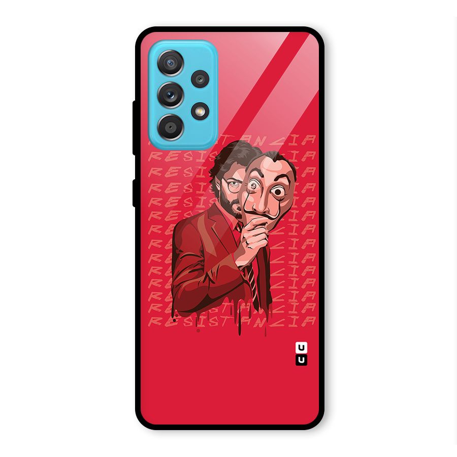 Resistancia Professor Art Glass Back Case for Galaxy A52