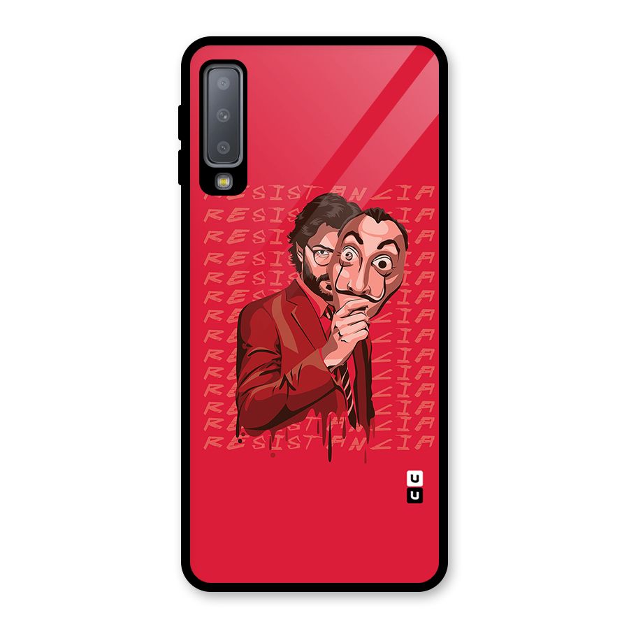 Resistancia Professor Art Glass Back Case for Galaxy A7 (2018)