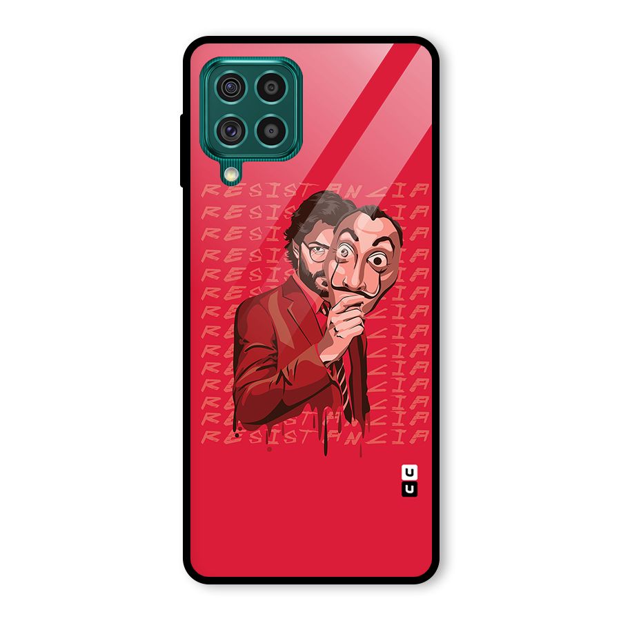 Resistancia Professor Art Glass Back Case for Galaxy F62