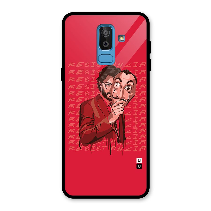 Resistancia Professor Art Glass Back Case for Galaxy J8