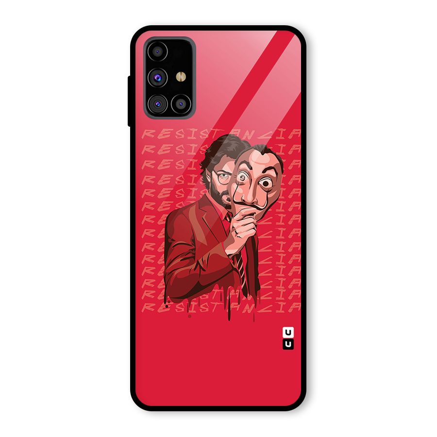 Resistancia Professor Art Glass Back Case for Galaxy M31s